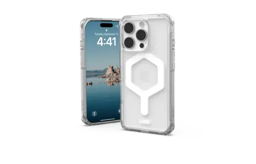 UAG Plyo MagSafe Case for iPhone 16 Pro - Ice and White