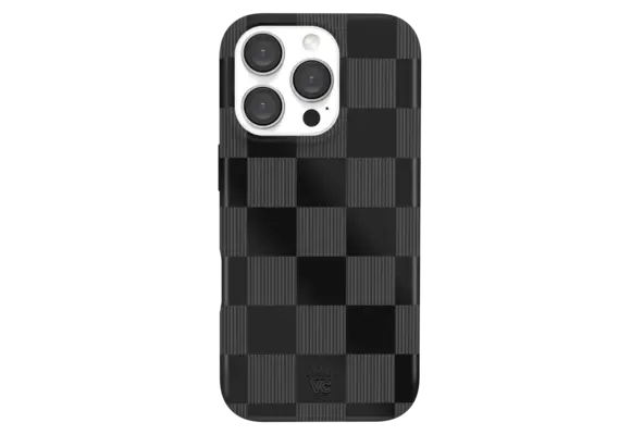 Velvet Caviar MagSafe Case for iPhone 16 Pro - Noir Vibe Checker