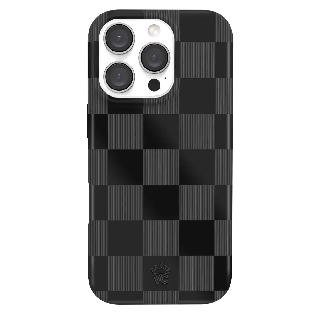 Velvet Caviar MagSafe Case for iPhone 16 Pro - Noir Vibe Checker