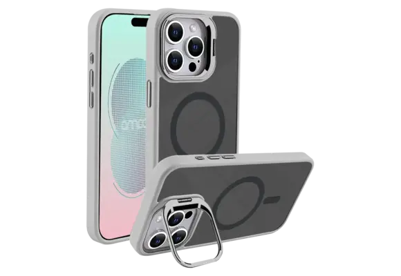 AMPD Acrylic Smoke CamKick MagSafe Case for iPhone 16 Pro Max - Grey