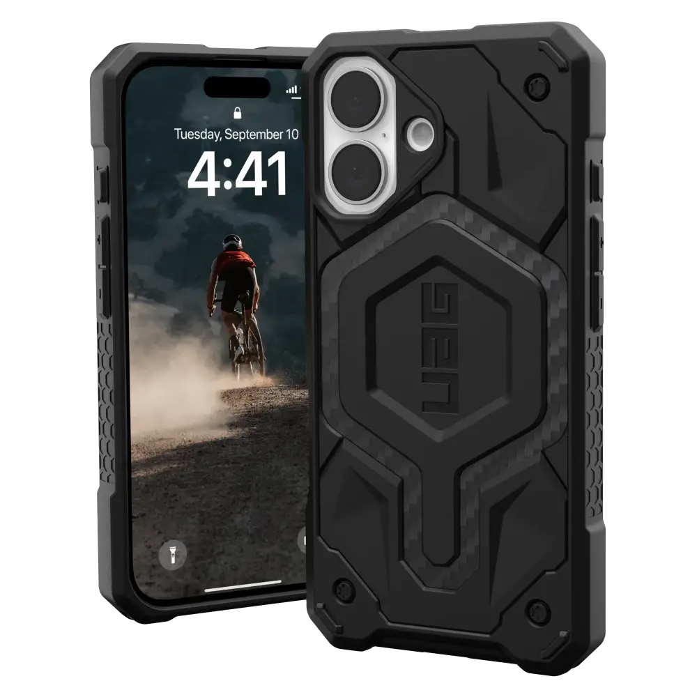 UAG Monarch Pro MagSafe Case for iPhone 16 - Carbon Fiber
