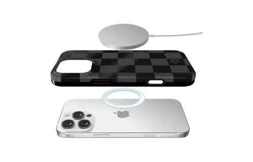 Velvet Caviar MagSafe Case for iPhone 16 Pro Max - Noir Vibe Checker