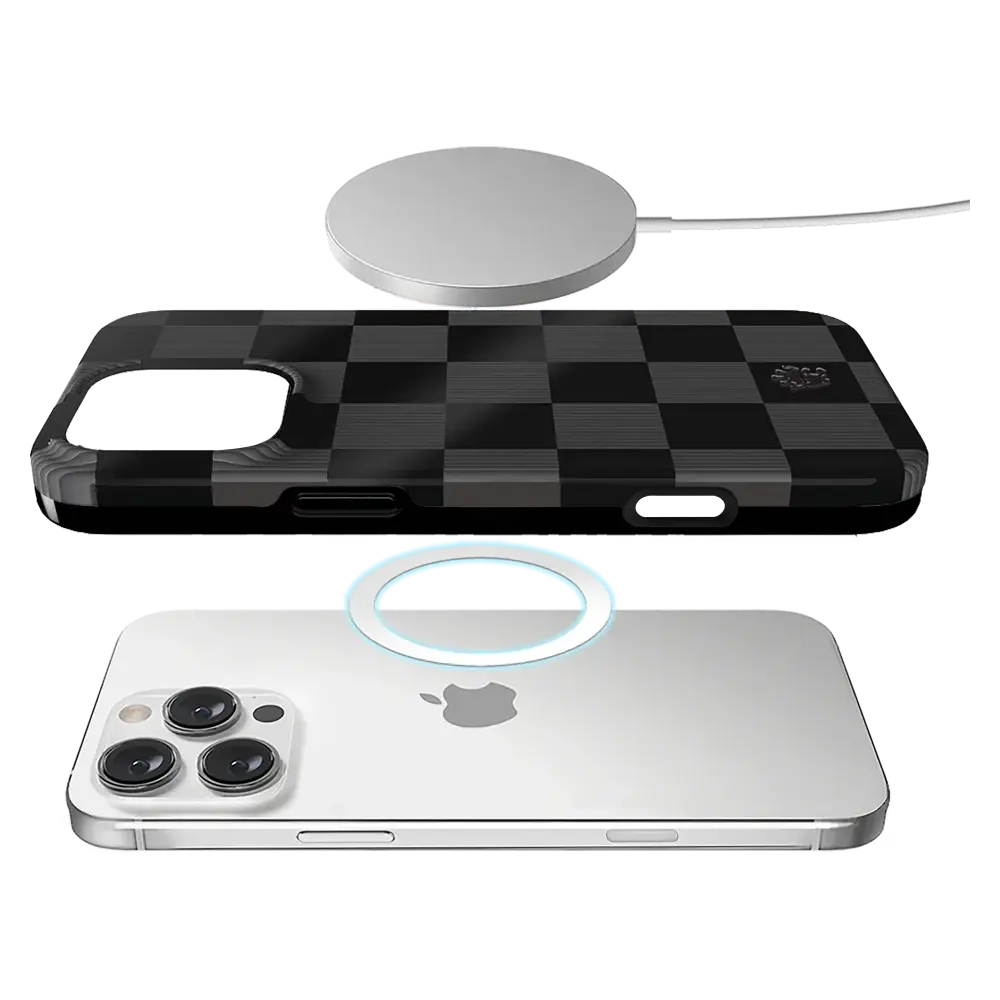 Velvet Caviar MagSafe Case for iPhone 16 Pro Max - Noir Vibe Checker