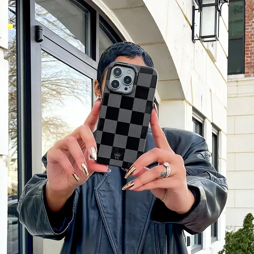 Velvet Caviar MagSafe Case for iPhone 16 Pro Max - Noir Vibe Checker