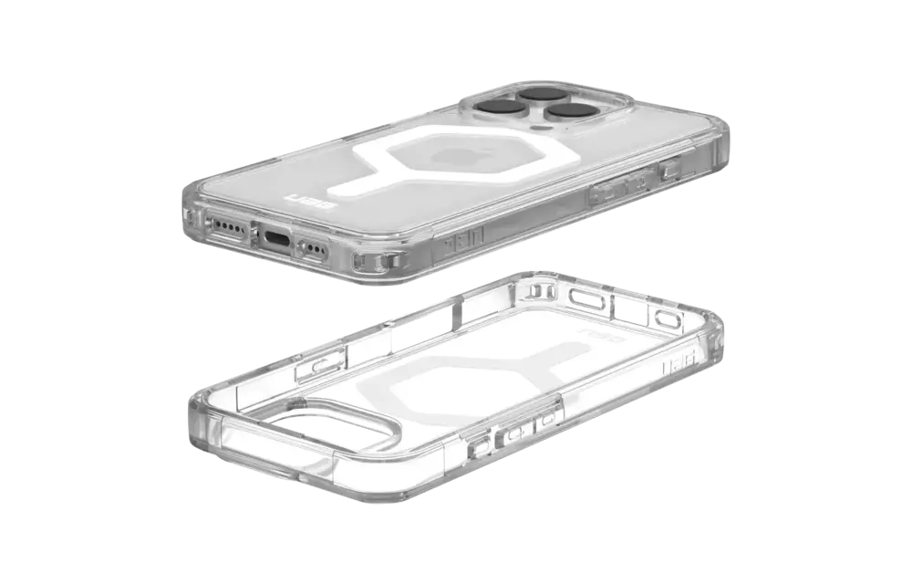 UAG Plyo MagSafe Case for iPhone 16 Pro - Ice and White