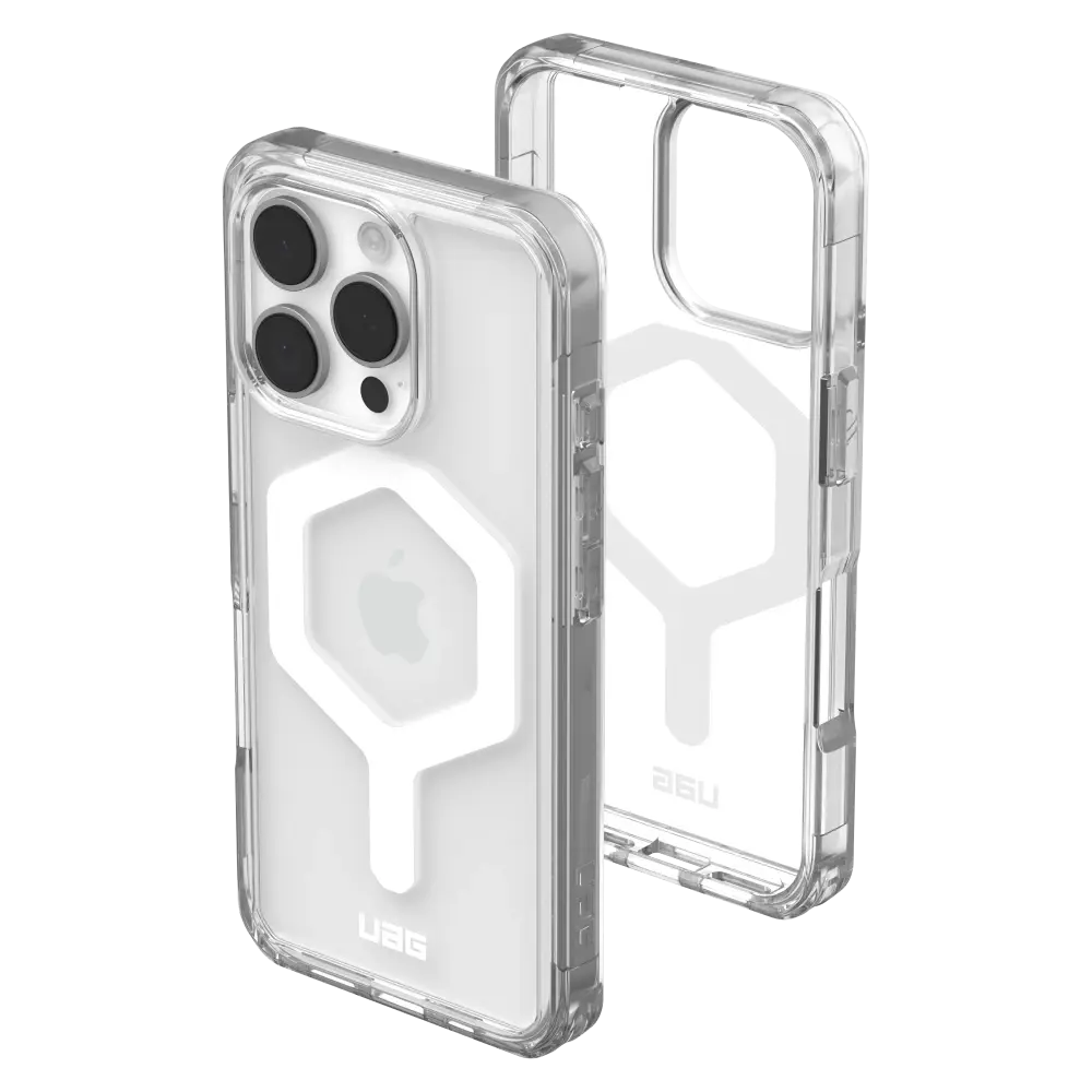 UAG Plyo MagSafe Case for iPhone 16 Pro - Ice and White