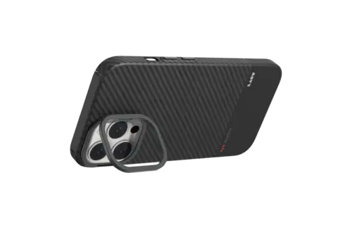 LAUT KEV Protect Aramid Fiber MagSafe Case for iPhone 16 Pro Max - Black