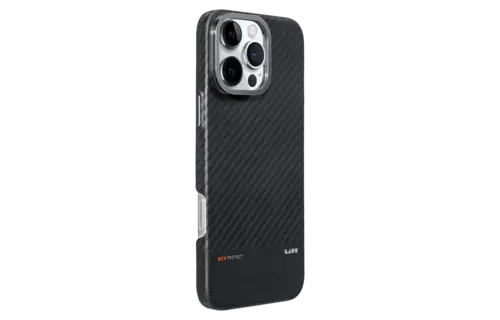 LAUT KEV Protect Aramid Fiber MagSafe Case for iPhone 16 Pro Max - Black