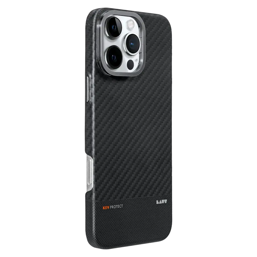LAUT KEV Protect Aramid Fiber MagSafe Case for iPhone 16 Pro Max - Black