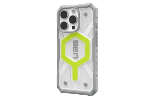 UAG Pathfinder Clear MagSafe Case for iPhone 16 Pro - Active Neon