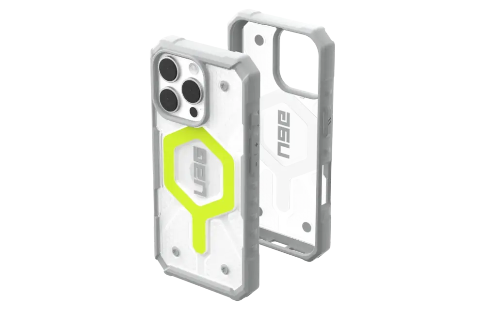 UAG Pathfinder Clear MagSafe Case for iPhone 16 Pro - Active Neon