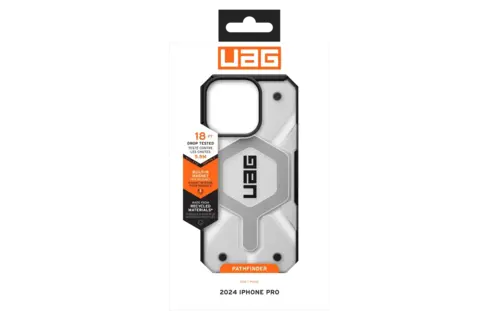 UAG Pathfinder Clear MagSafe Case for iPhone 16 Pro - Ash