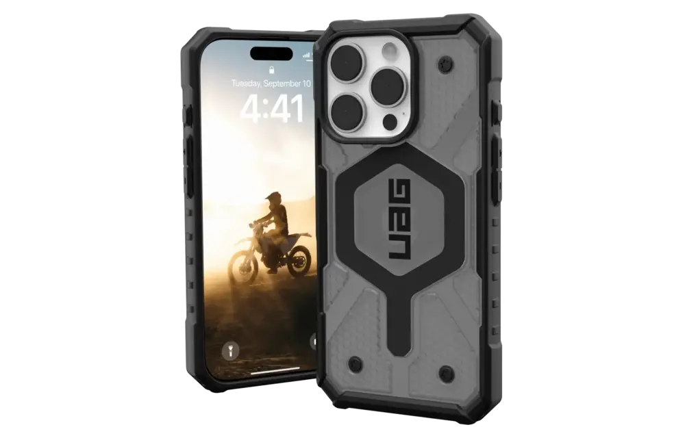 UAG Pathfinder Clear MagSafe Case for iPhone 16 Pro - Ash