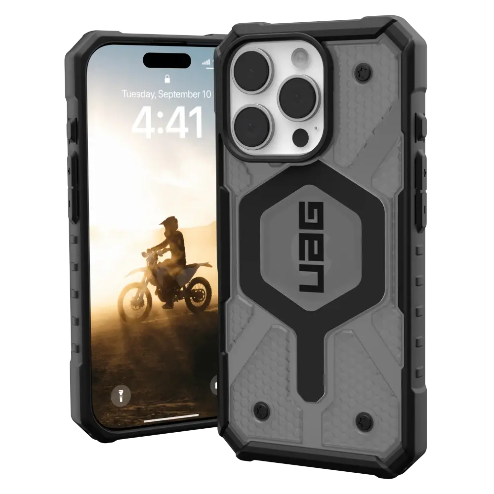 UAG Pathfinder Clear MagSafe Case for iPhone 16 Pro - Ash