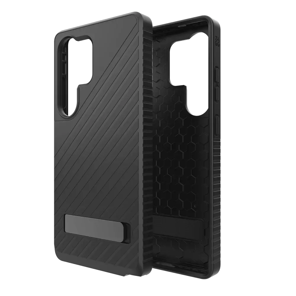 ZAGG Denali Case with Kick Stand for Samsung Galaxy S25 Ultra - Black
