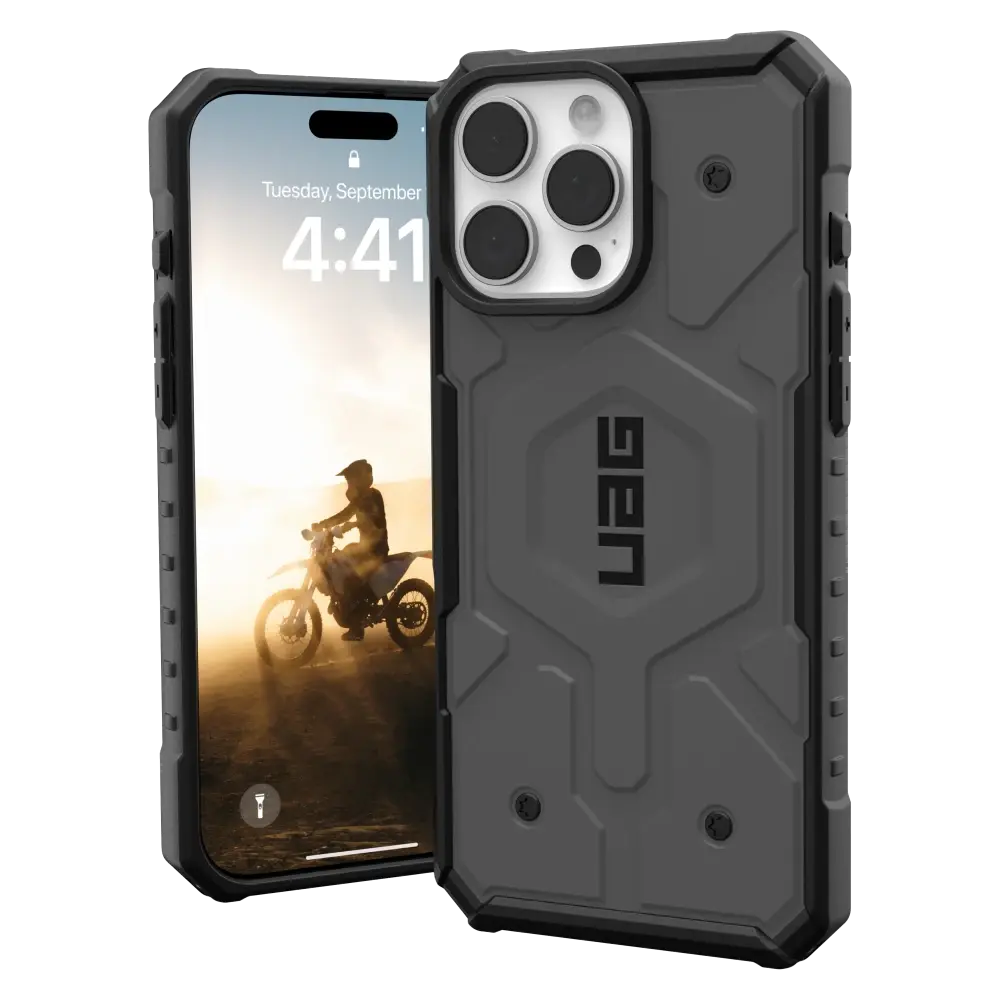 UAG Pathfinder MagSafe Case for iPhone 16 Pro Max - Silver