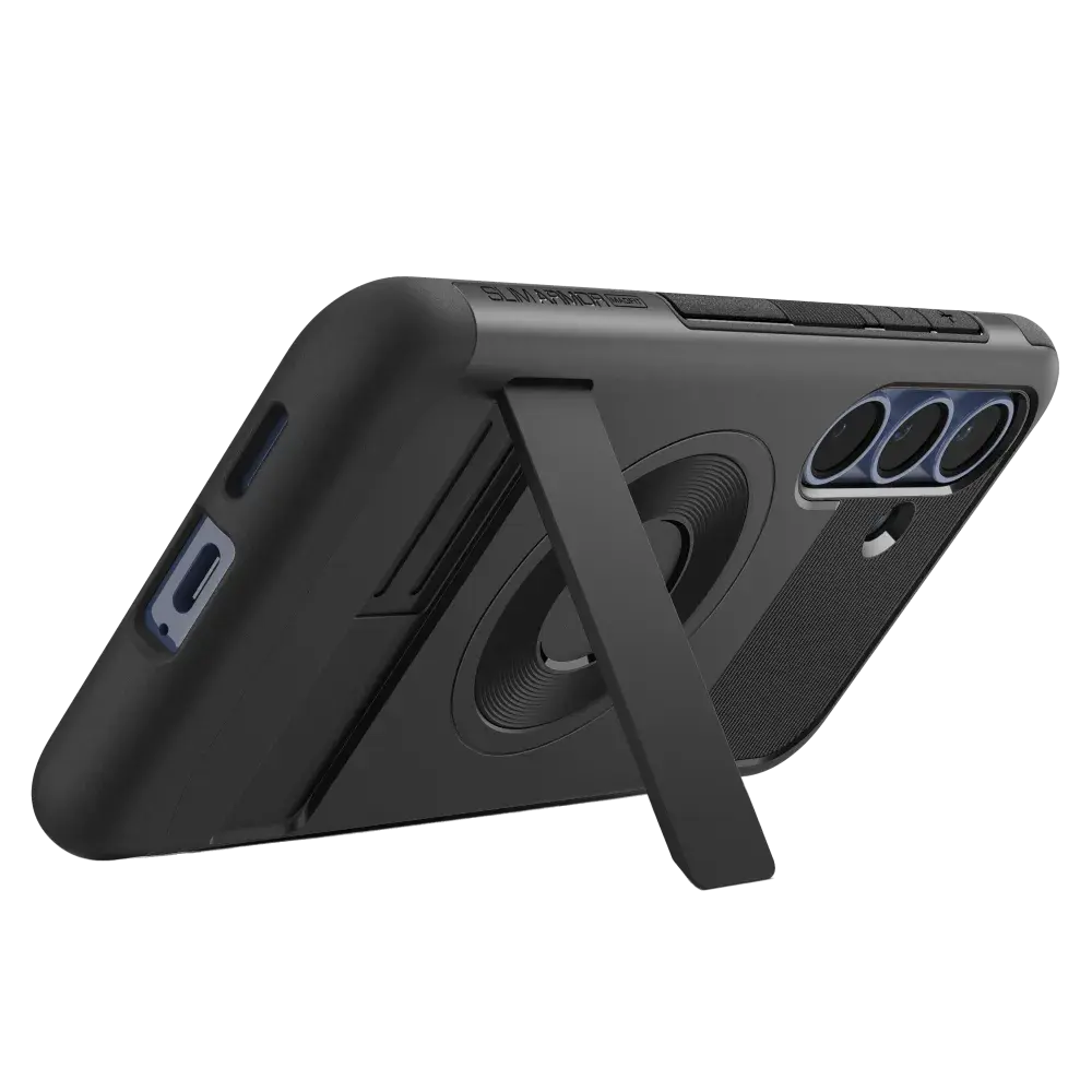 Spigen Slim Armor Kickstand MagSafe Case for Samsung Galaxy S25 - Black