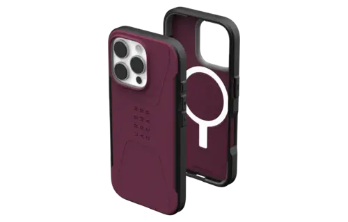 UAG Civilian MagSafe Case for iPhone 16 Pro - Bordeaux