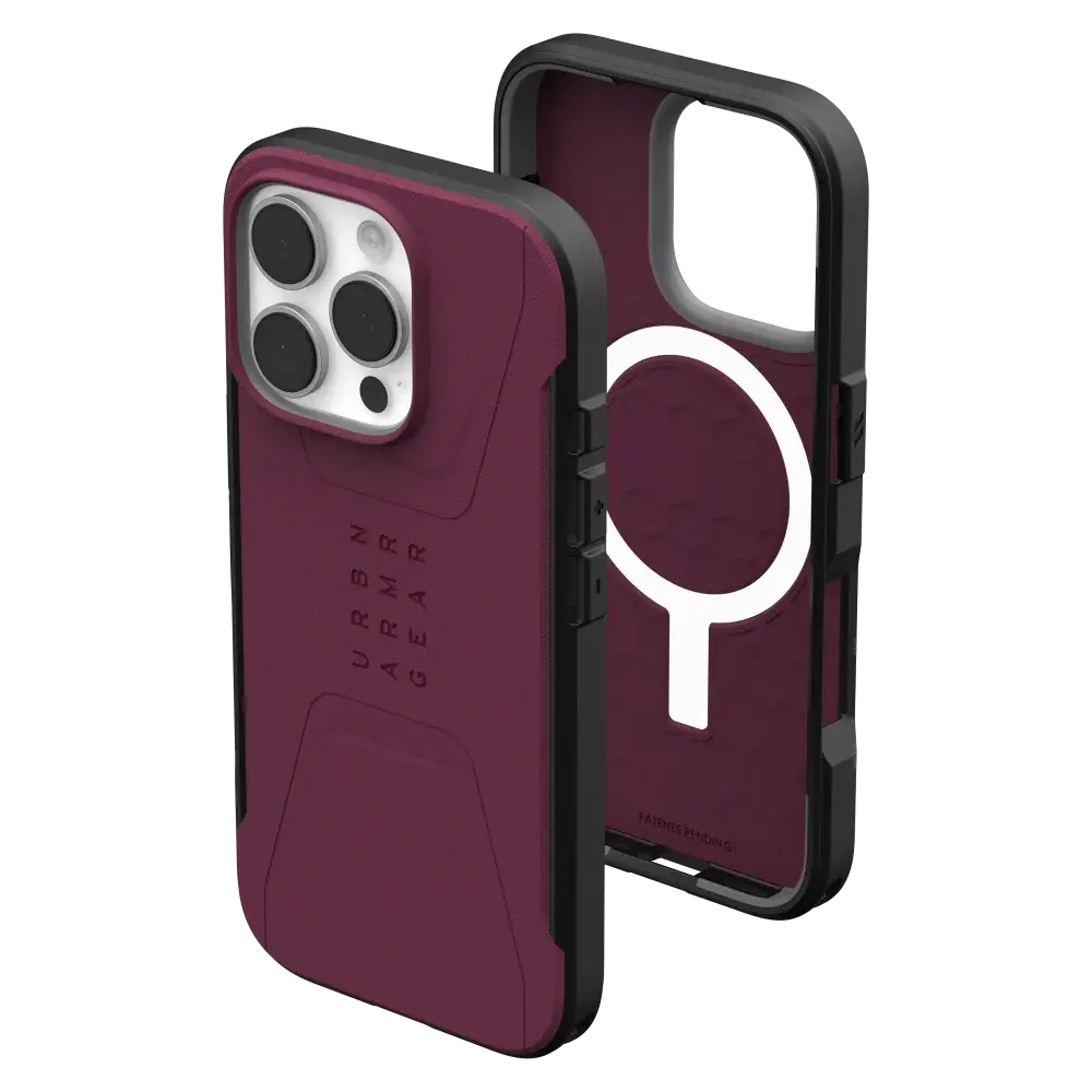 UAG Civilian MagSafe Case for iPhone 16 Pro - Bordeaux