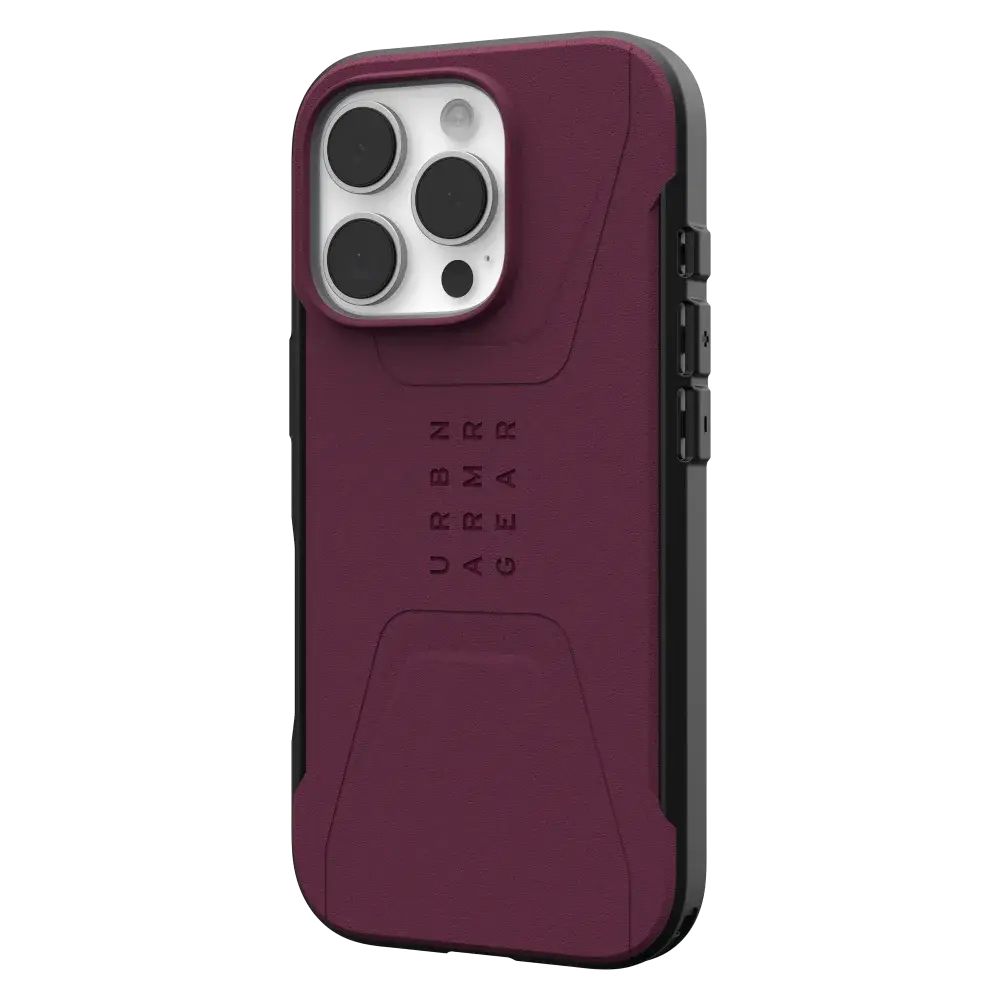 UAG Civilian MagSafe Case for iPhone 16 Pro - Bordeaux