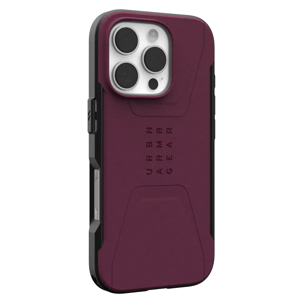 UAG Civilian MagSafe Case for iPhone 16 Pro - Bordeaux