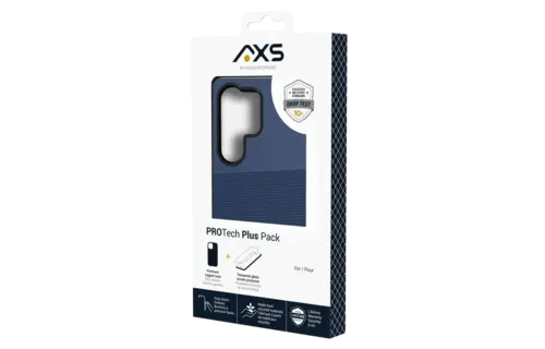 Axessorize ProTech Plus Case + ArmorGlass Screen Protector for Samsung Galaxy S25 Ultra - Astral Blue