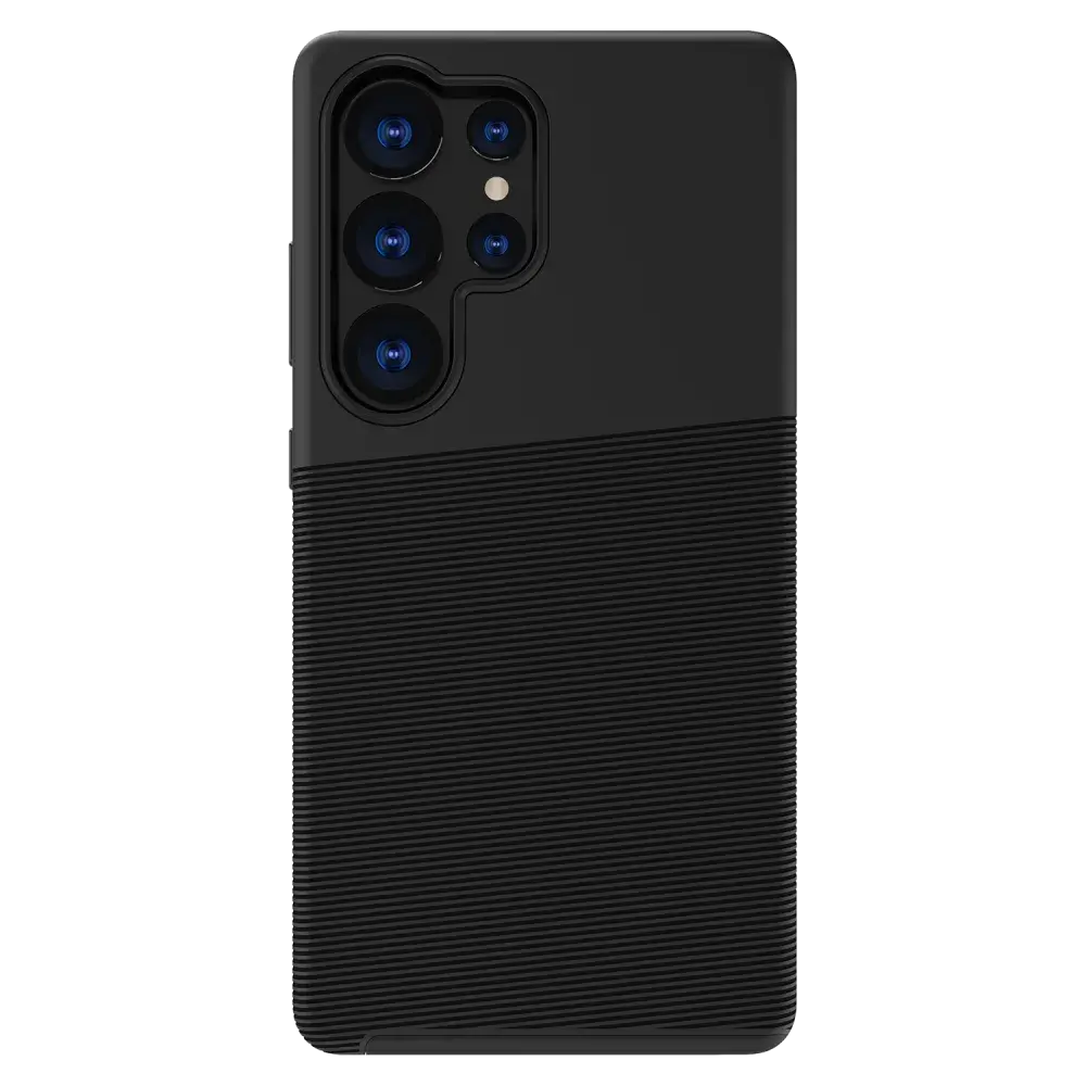 Axessorize ProTech Plus Case + ArmorGlass Screen Protector for Samsung Galaxy S25 Ultra - Black