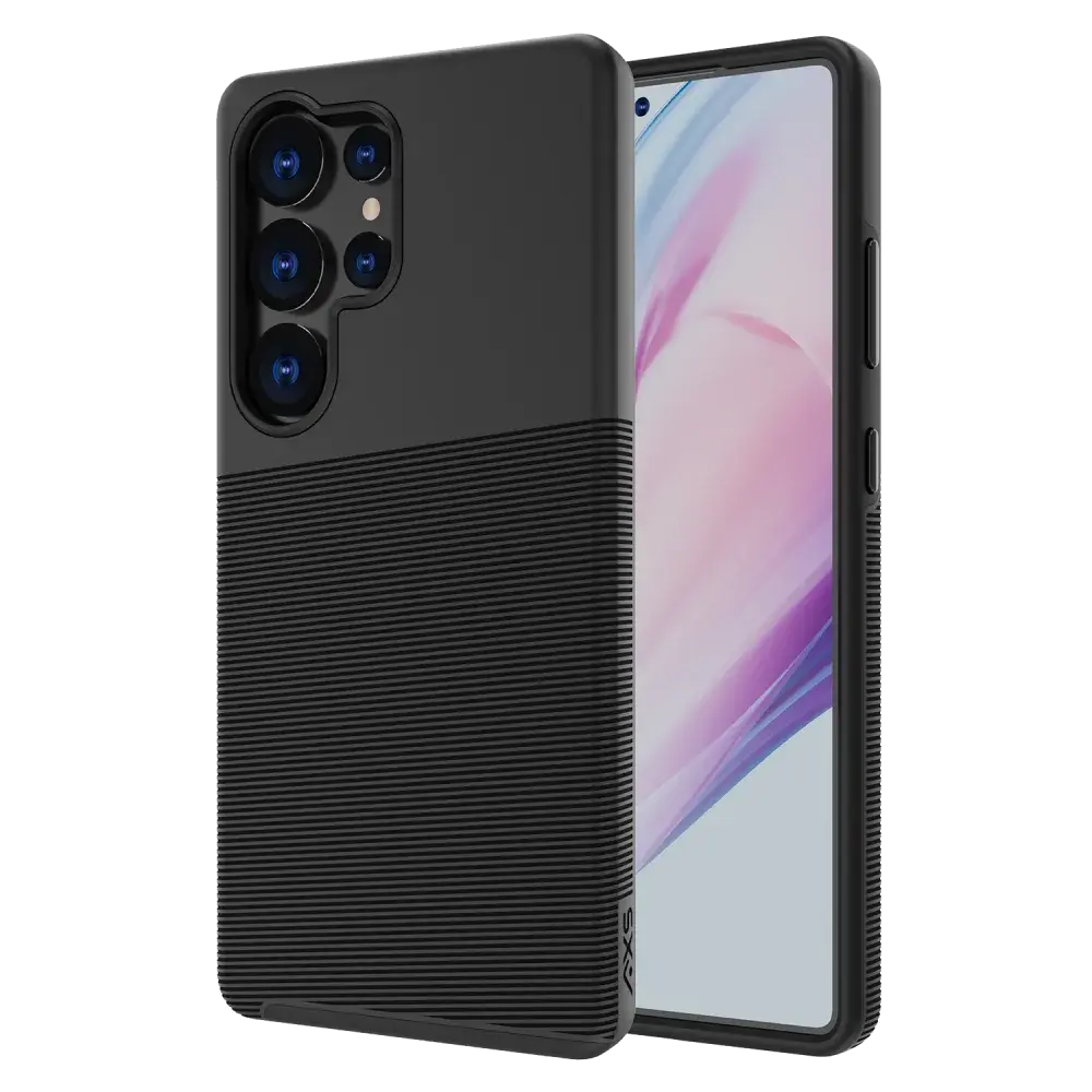 Axessorize ProTech Plus Case + ArmorGlass Screen Protector for Samsung Galaxy S25 Ultra - Black