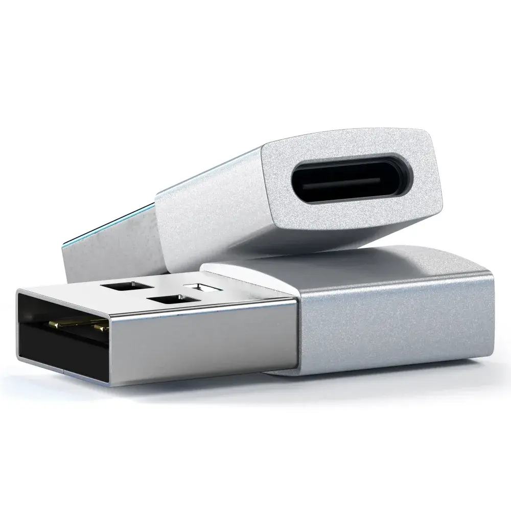 Satechi Aluminum USB-A to USB-C Adapter - Silver