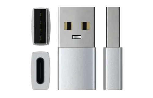 Satechi Aluminum USB-A to USB-C Adapter - Silver