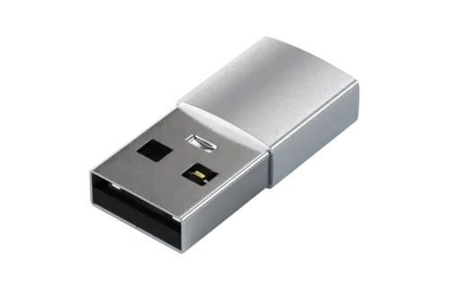 Satechi Aluminum USB-A to USB-C Adapter - Silver
