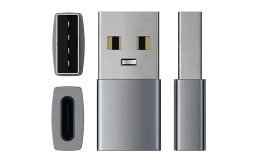 Satechi Aluminum USB-A to USB-C Adapter - Space Gray