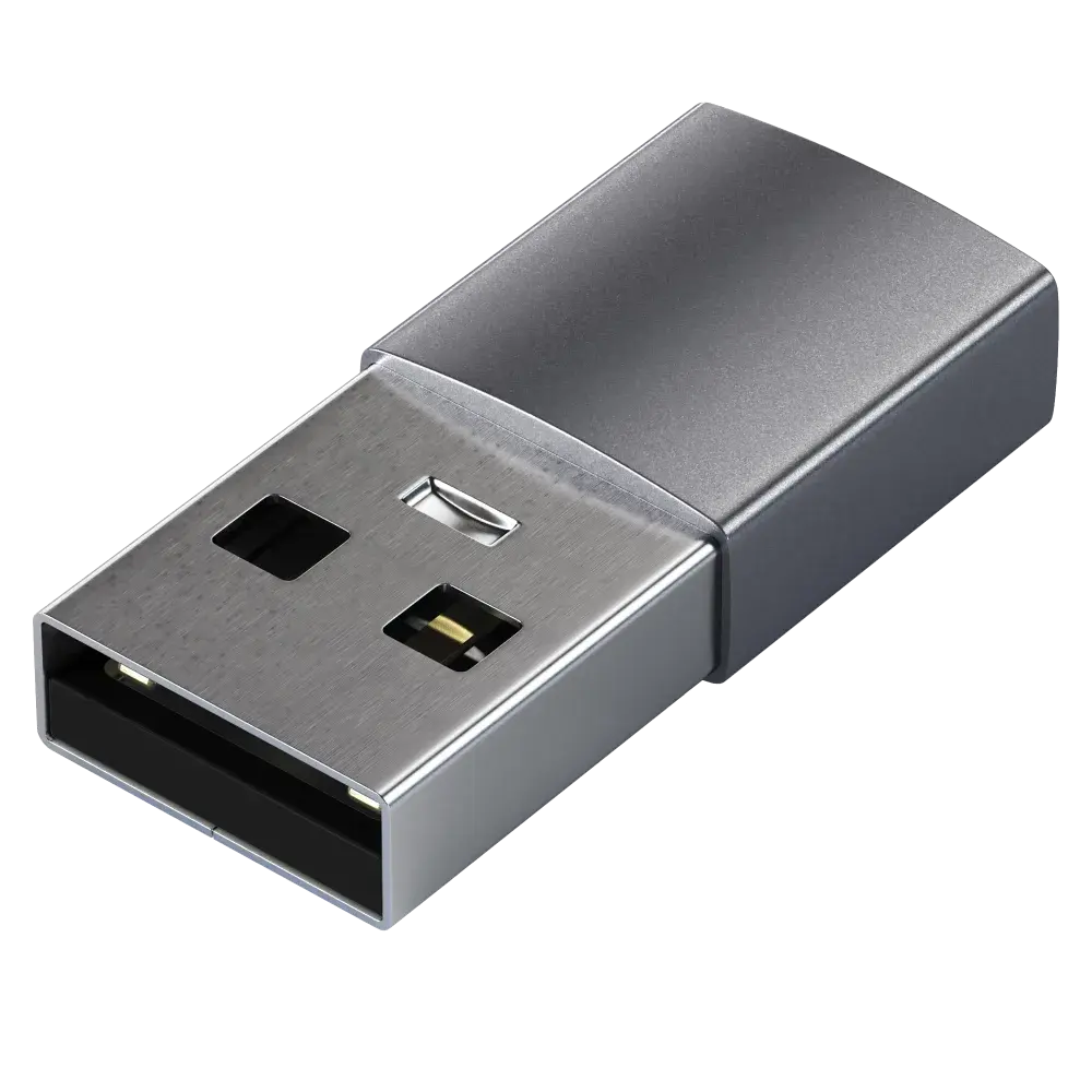 Satechi Aluminum USB-A to USB-C Adapter - Space Gray