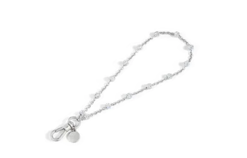 Kate Spade Link Chain Phone Wristlet - Charm Dazzle Silver