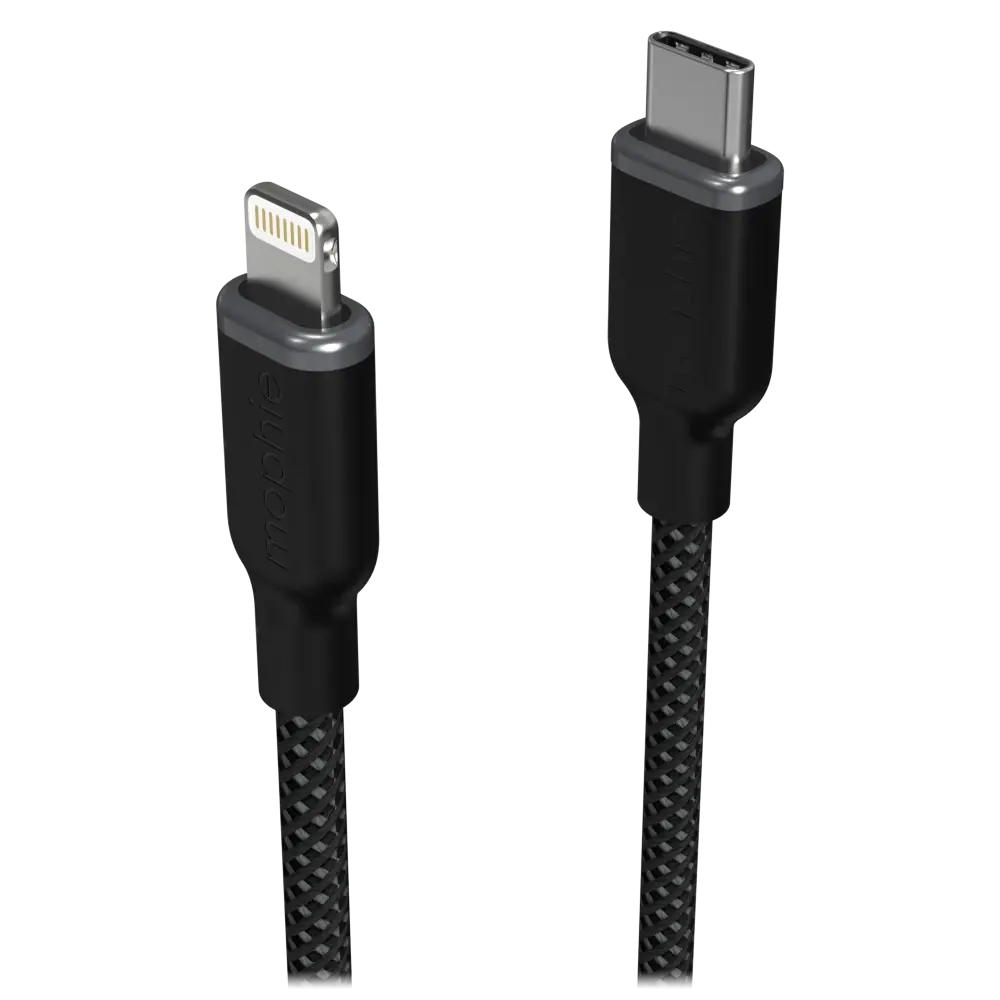 Mophie Charge Stream USB-C to Apple Lightning Cable 3ft/1M - Black