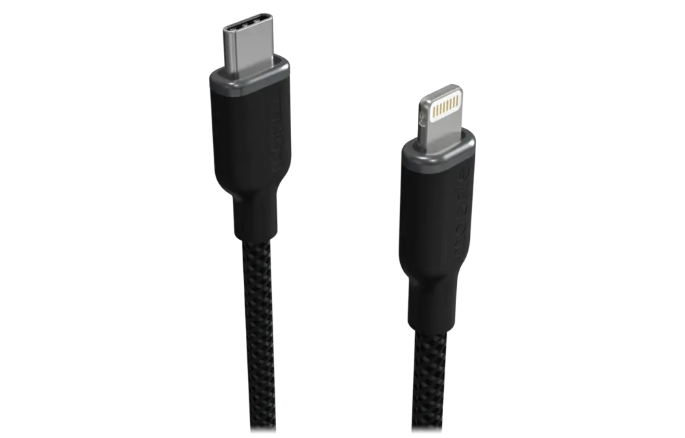 Mophie Charge Stream USB-C to Apple Lightning Cable 3ft/1M - Black