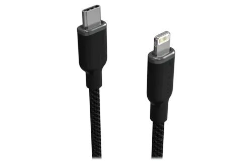 Mophie Charge Stream USB-C to Apple Lightning Cable 6ft/2M - Black