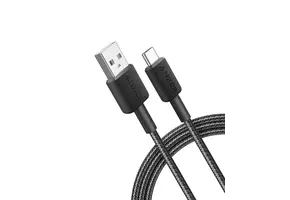 Anker Durable Braided Nylon USB-A to USB-C Cable 6ft/1.8m - Black