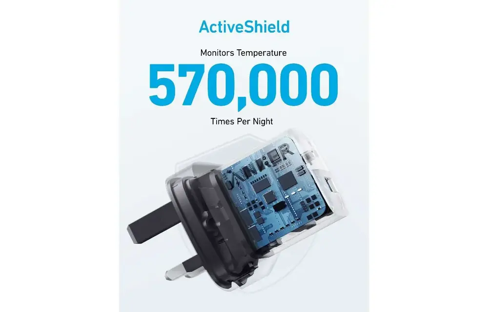 Anker Charger 323 Foldable USB-C PD and USB-A PowerPort 33W - Black