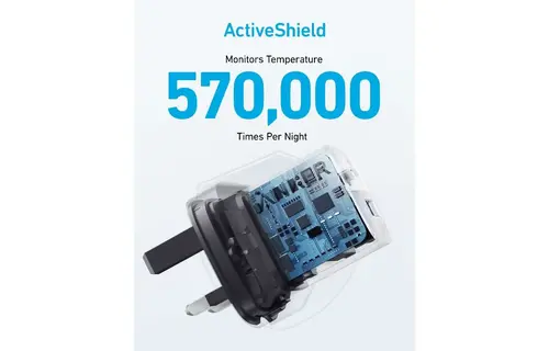 Anker Charger 323 Foldable USB-C PD and USB-A PowerPort 33W - Black