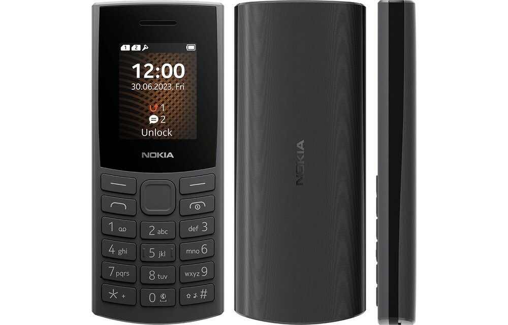 Nokia 105 4G Phone without Camera Charcoal