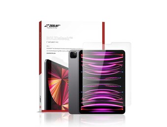 Zeelot Solidsleek Pure Glass HD Clear Screen Protector for iPad Pro 12.9" (2018-2022) - Clear