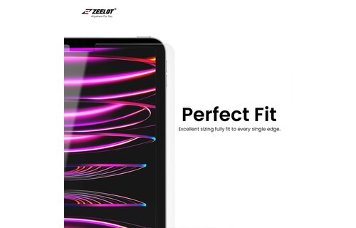 Zeelot Solidsleek Pure Glass HD Clear Screen Protector for iPad Pro 12.9" (2018-2022) - Clear