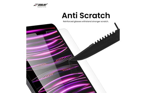 Zeelot Solidsleek Pure Glass Screen Protector for iPad Pro 12.9" (2018-2022) - Anti Blue Ray