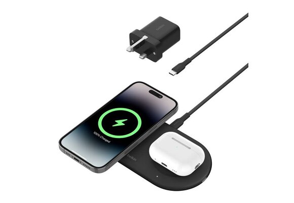 Belkin BoostCharge Pro 2-in-1 Magnetic Charging pad - Black