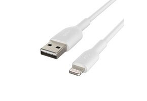Belkin Boost Up Charge USB-A to Apple Lightning Cable 3.3ft/1m - White