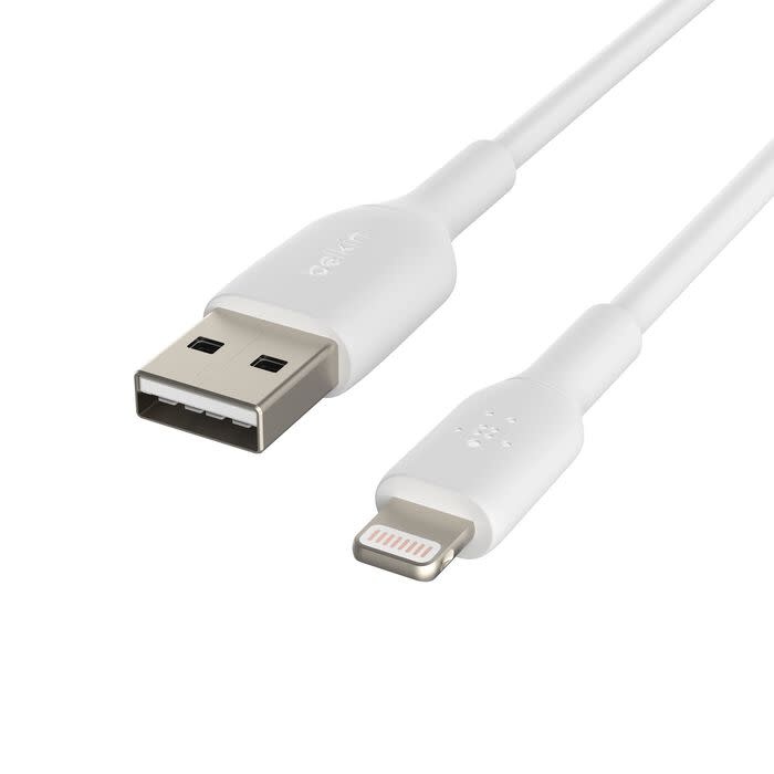 Belkin Boost Up Charge USB-A to Apple Lightning Cable 3.3ft/1m - White