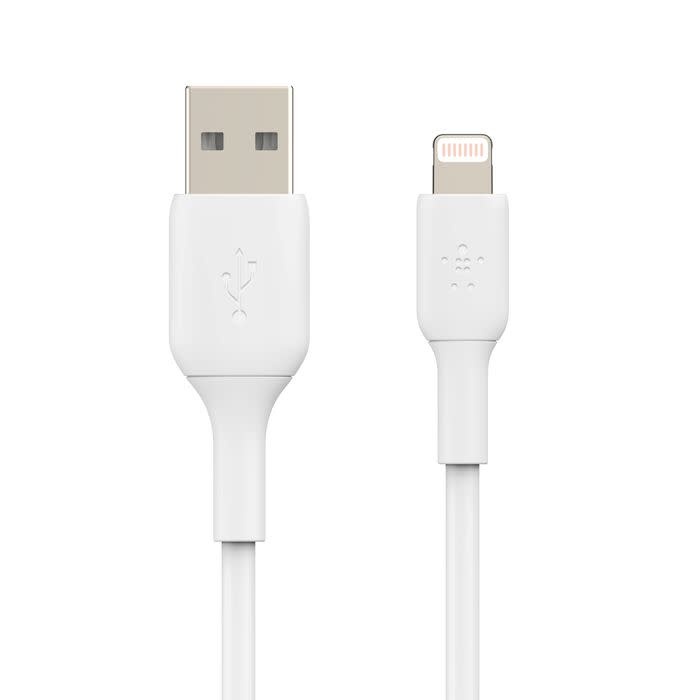 Belkin Boost Up Charge USB-A to Apple Lightning Cable 3.3ft/1m - White