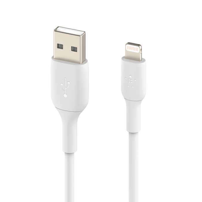 Belkin Boost Up Charge USB-A to Apple Lightning Cable 3.3ft/1m - White
