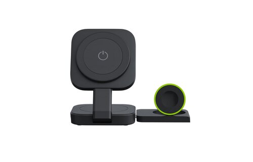 Goui Bend 3 in 1 Foldable MagSafe Wireless Charger - Black